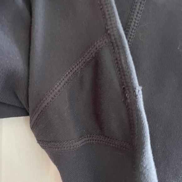 Athleta Womens S 2014 Gray *NICE* Metro Tux Silver Stripe Ankle Zipper Stretch - Picture 6 of 12